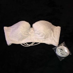 White lace VS swim top